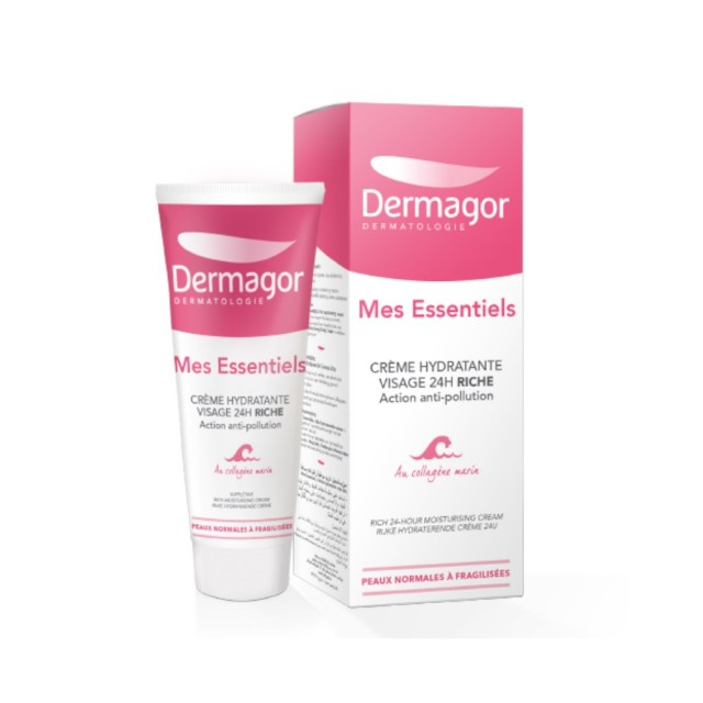 Dermagor Mes Essentiels Rich 24-Hour Moisturising Cream 40ml (24ωρη Eνυδατική Kρέμα Πλούσιας Υφής για Αφυδατωμένη Επιδερμίδα)