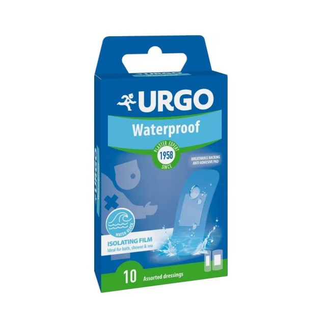 Urgo Waterproof 10τεμ (Αδιάβροχα, Αντισηπτικά Κολλητικά Επιθέματα)