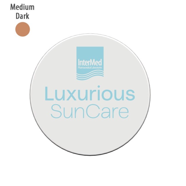 Intermed Luxurious Suncare Silk Cover BB Compact SPF50+ No3 Medium Dark 12gr (Αντηλιακή Πούδρα Προσώπου Με Χρώμα - Μεσαία Σκούρα Απόχρωση)