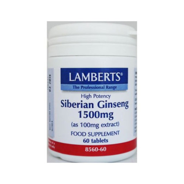 Lamberts Siberian Ginseng 1500mg 60tabs