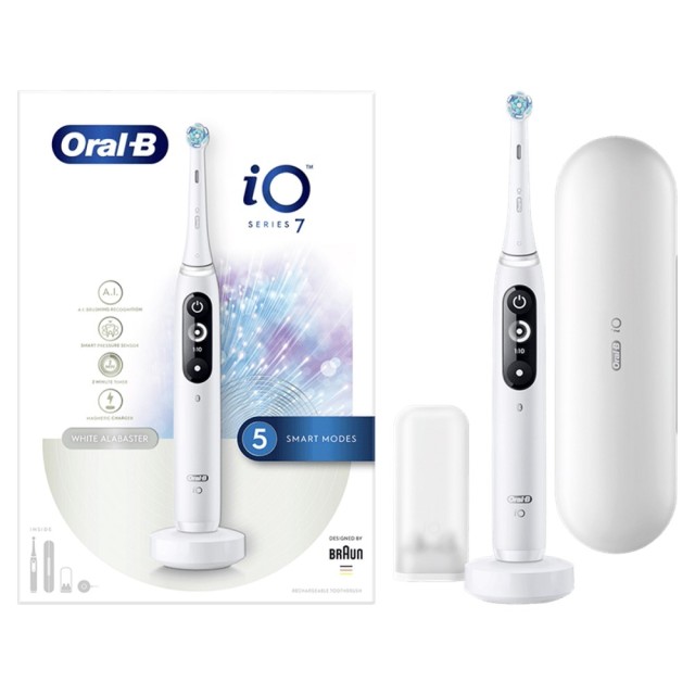 Oral-B iO Series 7 White Alabaster (Ηλεκτρική Οδοντόβουρτσα Άσπρη)