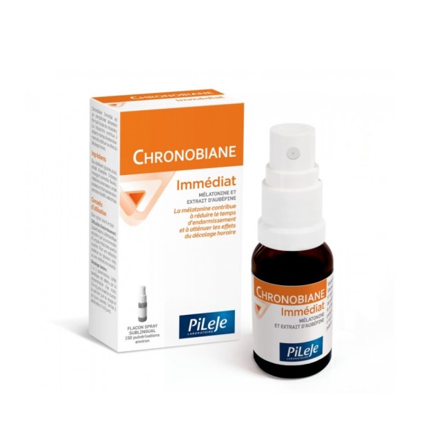 Pileje Chronobiane Immediat Spray 20ml (Συμπλήρωμα Διατροφής σε Σπρέι με Μελατονίνη & Εκχύλισμα Κράτ