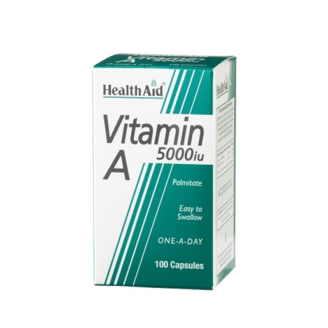 Health Aid Vitamin A 5000IU 100caps (Δέρμα - Μαλλιά - Όραση)