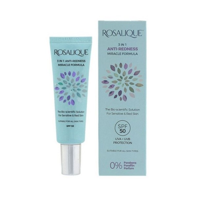 Rosalique 3 in 1 Anti-Redness Miracle Formula SPF50 30ml #