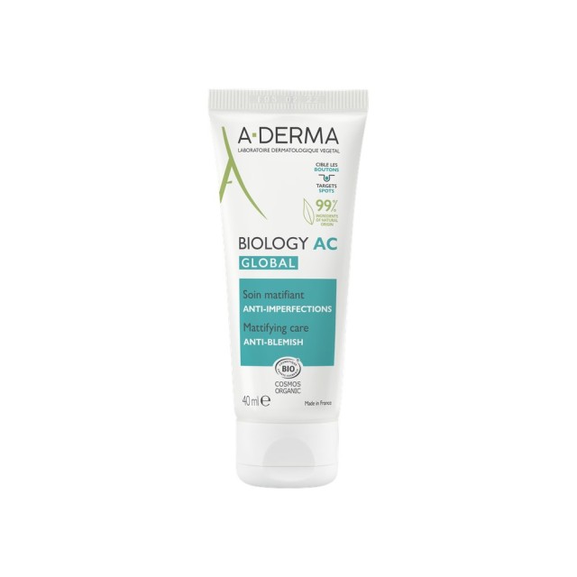 A Derma Biology AC Global Anti-Blemish Mattifying Care 40ml (Φροντίδα Κατά των Ατελειών για Ματ Όψη)