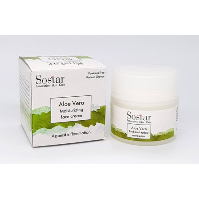 Sostar Moisturizing Face Cream with Aloe Vera 50ml