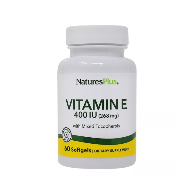 Natures Plus Mixed Tocopherol Vitamin E 400 Iu 60cap