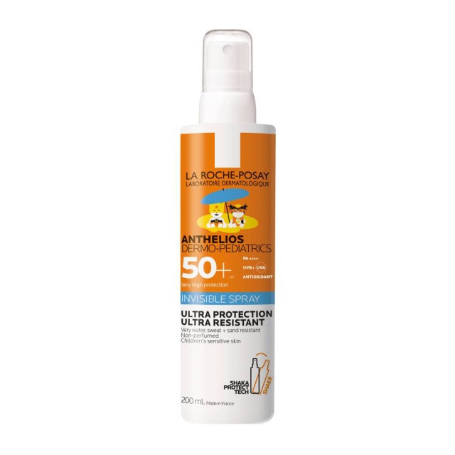 La Roche Posay Anthelios Dermo-Pediatrics Invisible Spray SPF50+ 200ml (Παιδικό Αντιηλιακό Αόρατο Spray για το Σώμα)