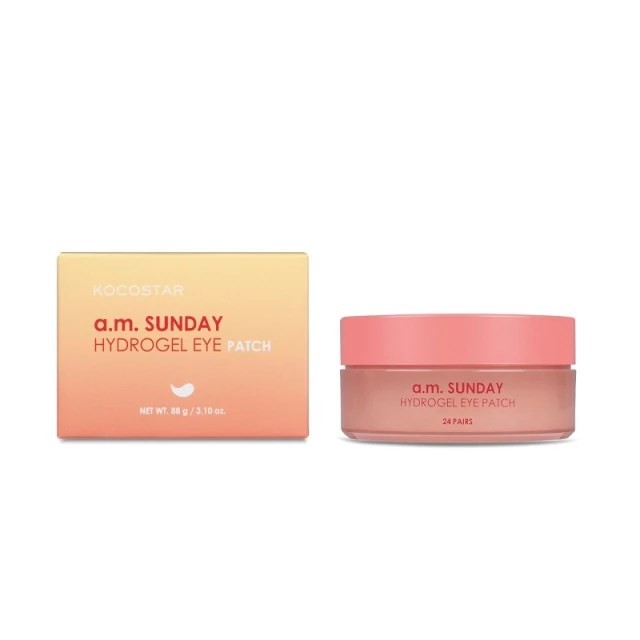 Kocostar A.M. Sunday Hydrogel Eye Patches 48τεμ (Επιθέματα Υδρογέλης με Θαλάσσιο Κολλαγόνο για Άμεση Αναζωογόνηση των Ματιών)