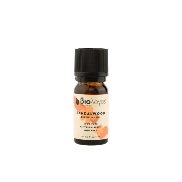 Biologos Essential Oil Sandalwood 10ml (Αιθέριο Έλαιο Σανδαλόξυλο)