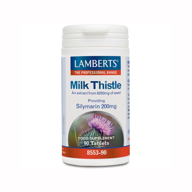 Lamberts Milk Thistle 6250mg 90tab (Γαϊδουράγκαθο - Τιτλοδοτημένο Εκχύλισμα)