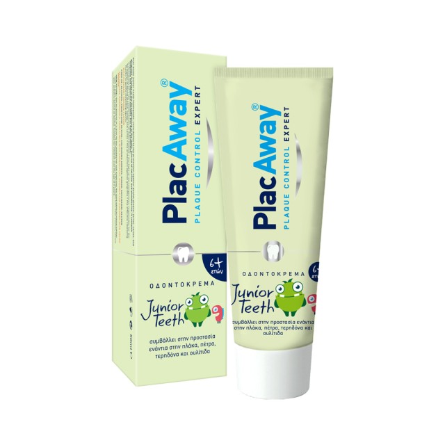 Plac Away Junior Teeth Toothpaste 50ml (Οδοντόκρεμα για Παιδιά άνω των 6 Ετών με Γεύση Πορτοκάλι) 