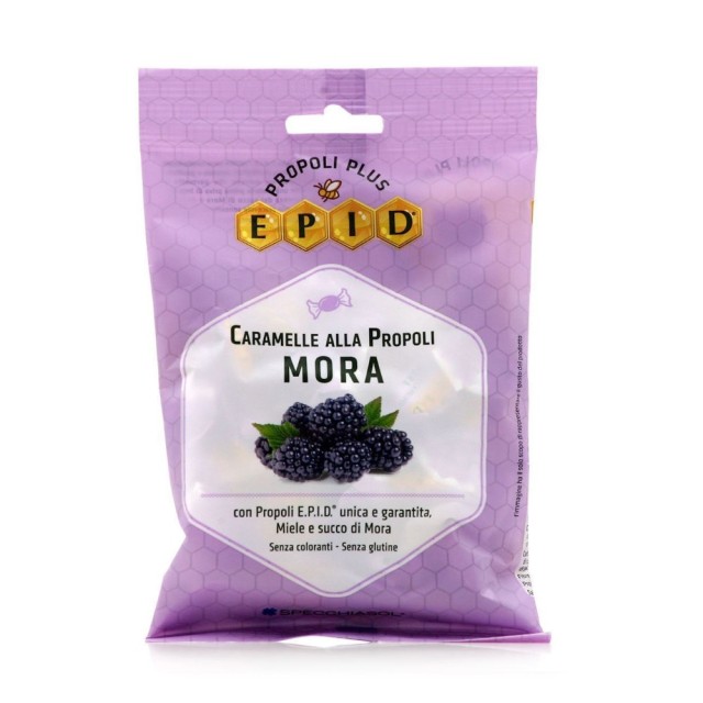Specchiasol Propolis Plus Epid Candies Βlackberry 67,2gr (Καραμέλες για το Λαιμό με Πρόπολη & Βατόμουρο)