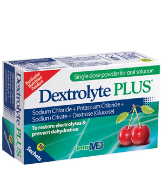 Unipharma Dextrolyte Plus 10φακελάκια (Συνδυασμός Ηλεκτρολυτών για Ευκολότερη Επανυδάτωση)