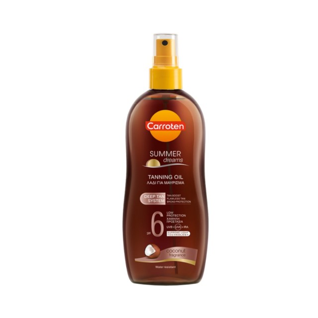 Carroten Summer Dreams Tanning Oil SPF6 200ml (Αντηλιακό Λάδι Μαυρίσματος με Χαμηλή Προστασία)