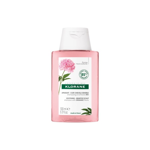 Klorane Peony Soothing Shampoo 100ml (Σαμπουάν για το Ερεθισμένο Τριχωτό με Εκχύλισμα Παιωνίας)