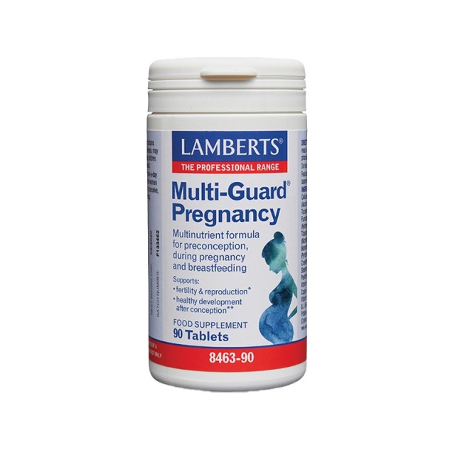 Lamberts Multi Guard Pregnancy 90tabs (Συμπλήρωμα Διατροφής για Γυναίκες Πριν, Κατά τη Διάρκεια & Μετά την Εγκυμοσύνη)