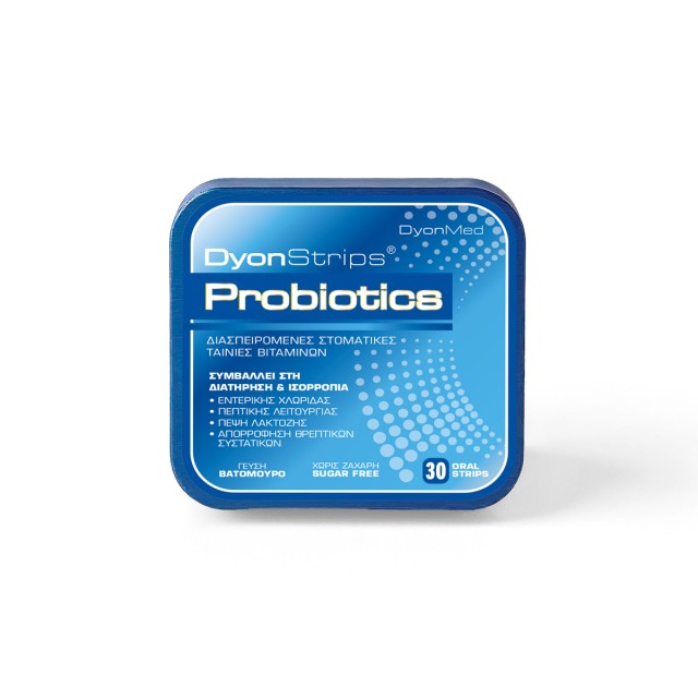 Dyonmed Dyonstrips Probiotics 30τεμ (Διασπειρόμενες Στοματικές Ταινίες με Προβιοτικά)