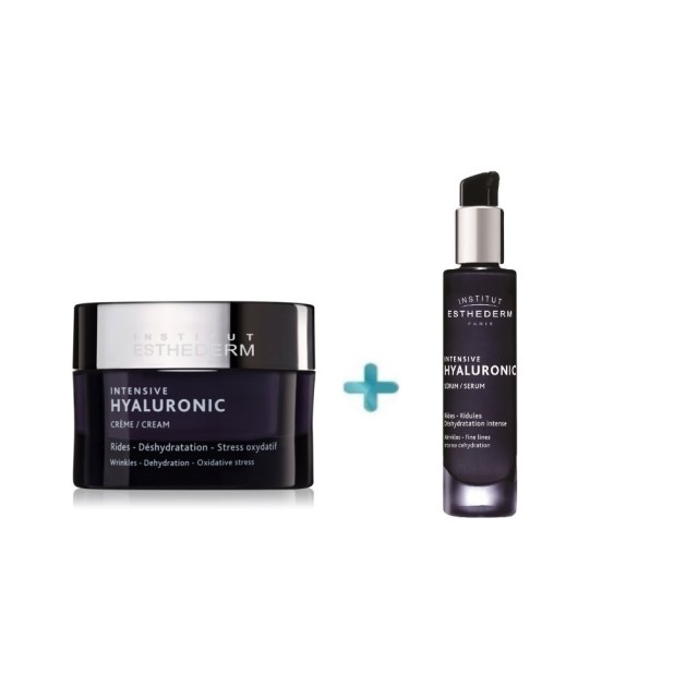 Institut Esthederm SET Intensive Hyaluronic Cream 50ml & Intensive Hyaluronic Serum 5ml (ΣΕΤ με Aντιρυτιδική Κρέμα & Ενυδατικό Ορό Προσώπου)