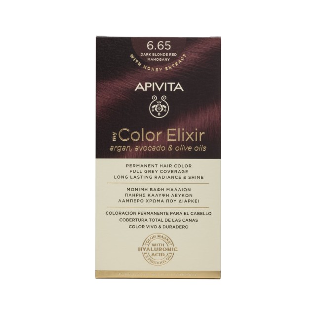 Apivita My Color Elixir Dark Blonde Red Mahogany N 6.65 