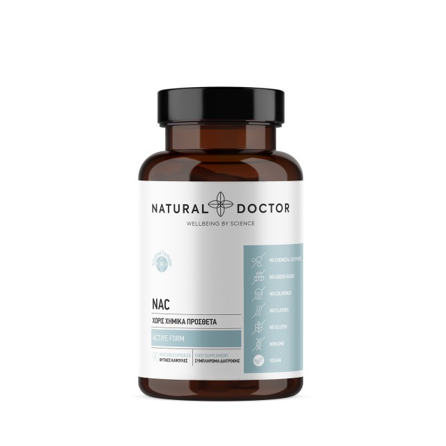 Natural Doctor NAC 300mg 90caps (Συμπλήρωμα Διατροφής με Αντιοξειδωτική Δράση για την Υγεία του Ήπατος)