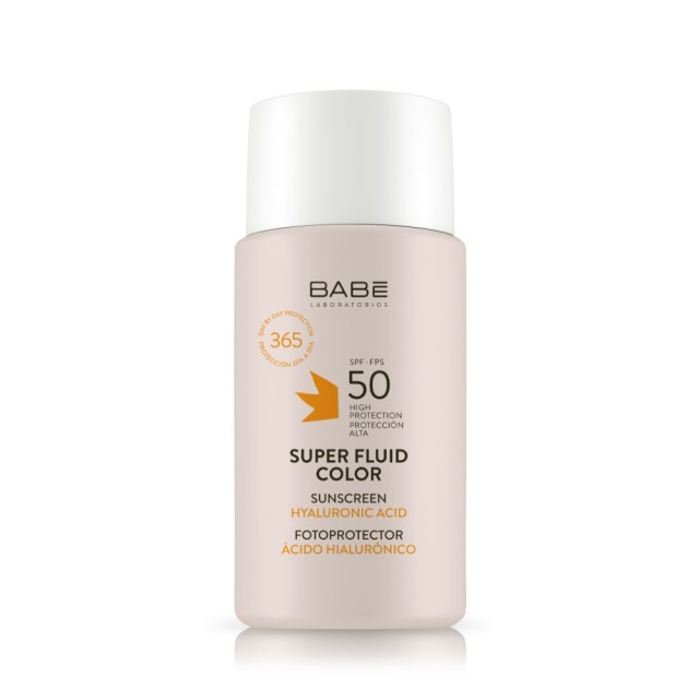 Babe Sun Protection Super Fluid Color Face Sunscreen SPF50 50ml (Λεπτόρρευστη Αντηλιακή Κρέμα Προσώπου με Χρώμα)