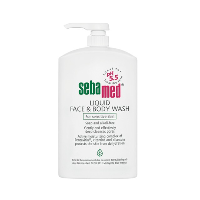 Sebamed Liquid Wash 1000ml (Ήπιο Καθαριστικό για Πρόσωπο και Σώμα)