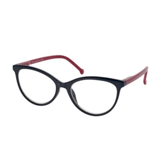 EyeLead Reading Glasses Black/Red E200 (Grade +1.25)