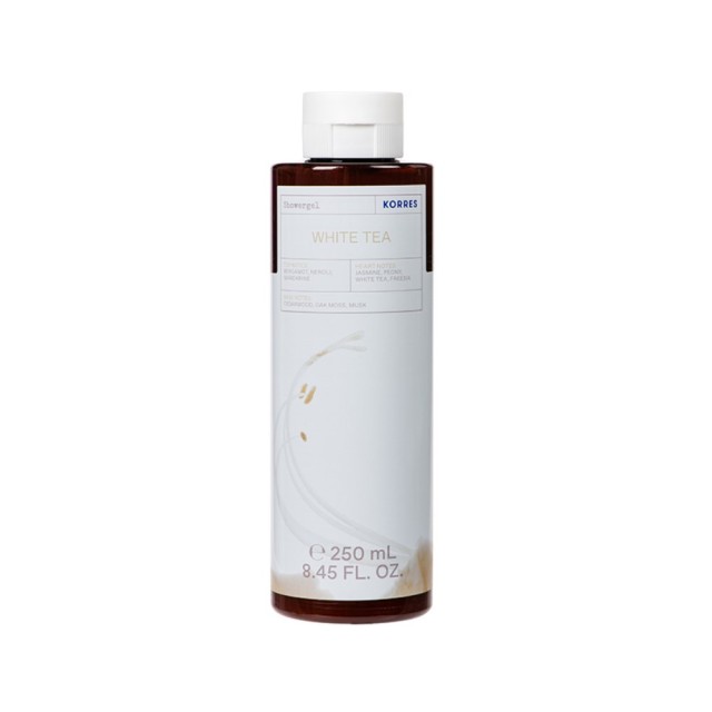 Korres White Tea Shower Gel 250ml (Αφρόλουτρο με Νότες από Άνθη Φρέζιας & Περγαμόντου)