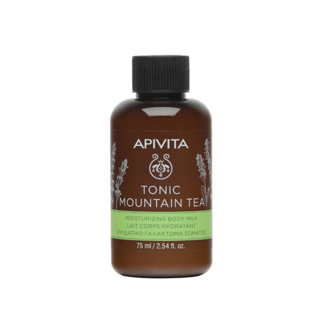 Apivita Tonic Mountain Tea Mini Moisturizing Body Milk 75ml (Ενυδατικό Γαλάκτωμα Σώματος) 