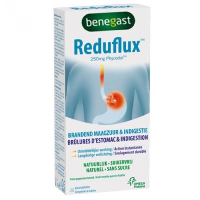 Benegast Reduflux 20 Μασώμενα Δισκία (Αίσθημα Καύσου & Δυσπεψία)