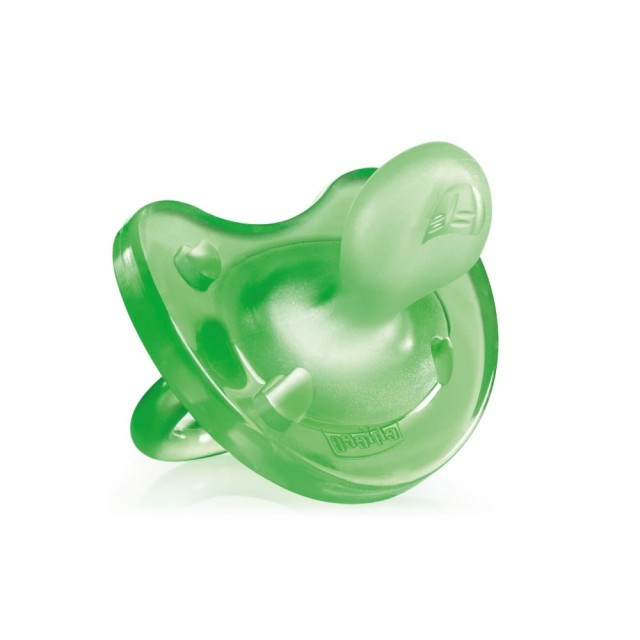 Chicco Physio Soft Silicone Soother Green 02712-31 6-16m+ (Πιπίλα Όλο Σιλικόνη Πράσινη)