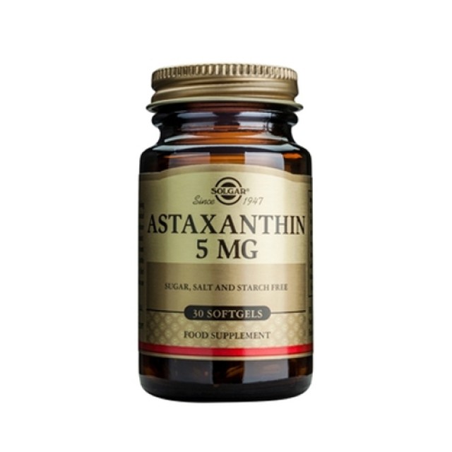 Solgar Astaxanthin 5mg 30softgels (Αντιοξειδωτικά)