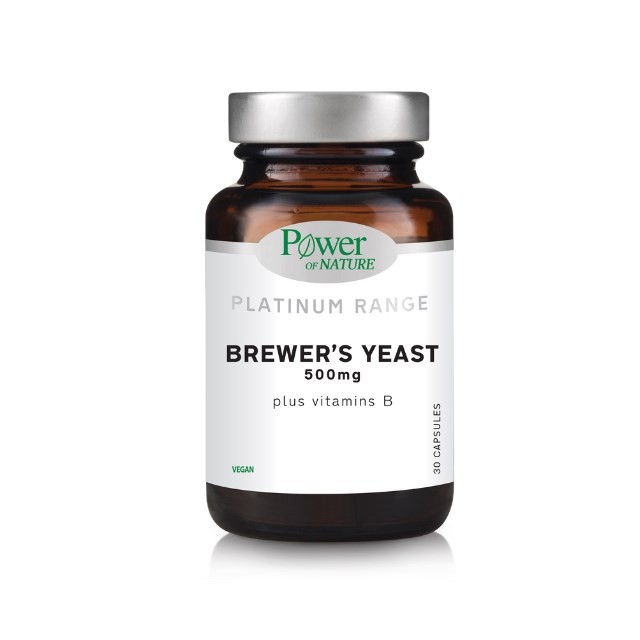 Power Health Platinum Brewers Yeast 500mg 30caps (Συμπλήρωμα Διατροφής με Μαγιά Μπύρας & Βιταμίνες του Συμπλέγματος Β)