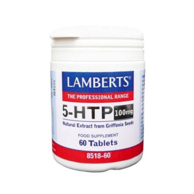 Lamberts 5-Htp 100mg 60tab (Φυσικό Εκχύλισμα του Φυτού Griffonia Seeds)