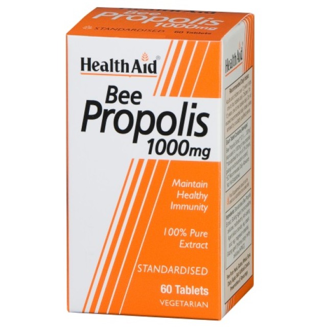 Health Aid Bee Propolis 1000mg 60tab (Ανοσοποιητικό - Κρυολόγημα)