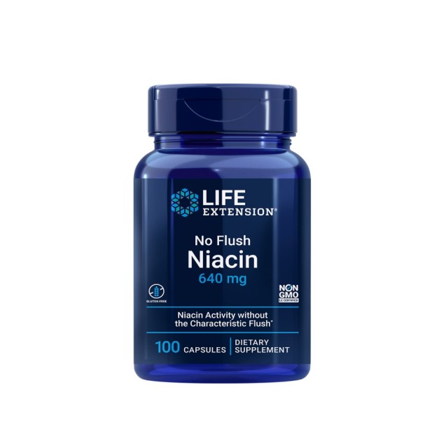 Life Extension No Flush Niacin 640mg 100caps (Φόρμουλα για τη Χοληστερίνη)