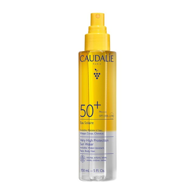 Caudalie Very High Protection Sun Water SPF50+ 150ml (Αντηλιακό Νερό-Λάδι Προσώπου, Σώματος & Μαλλιών)
