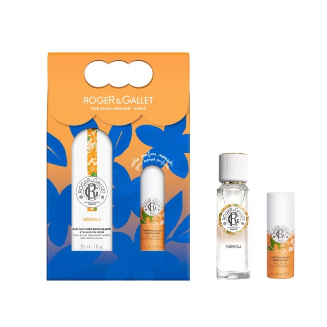 Roger & Gallet Neroli SET Wellbeing Fragnant Water 30ml & Solid Fragrance 5gr