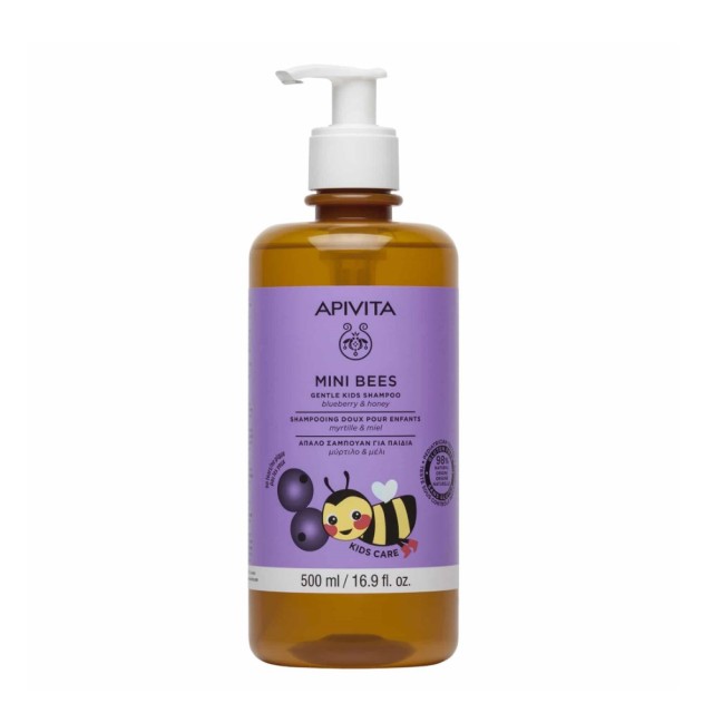 Apivita Mini Bees Gentle Kids Shampoo 500ml (Απαλό Σαμπουάν για Παιδιά)