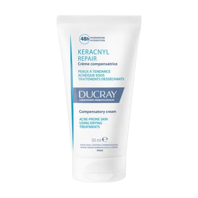 Ducray Keracnyl Repair Cream 50ml (Αντισταθμιστική Κρέμα για Επιδερμίδα με Τάση Ακμής)