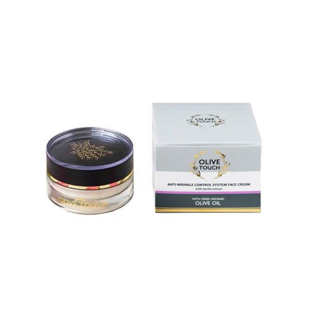 Olive Touch Anti-Wrinkle Day Face Cream 50ml (Αντιρυτιδική Κρέμα Ημέρας με Βιολογικό Λάδι Ελιας και Εκχύλισμα Μύρτιλλου)