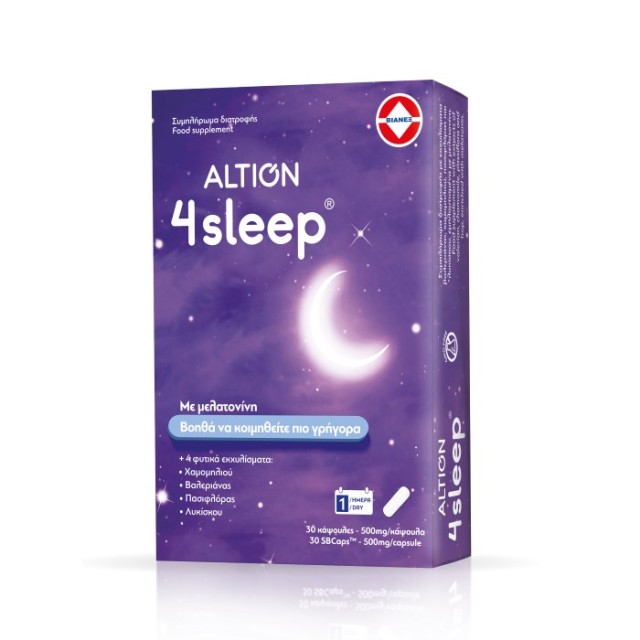 Altion 4 Sleep 30caps (Συμπλήρωμα Διατροφής για Βελτίωση της Ποιότητας του Ύπνου)