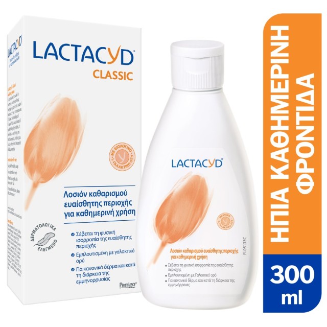 Lactacyd Classic Intimate Washing Lotion 300ml (Καθαριστικό Ευαίσθητης Περιοχής)