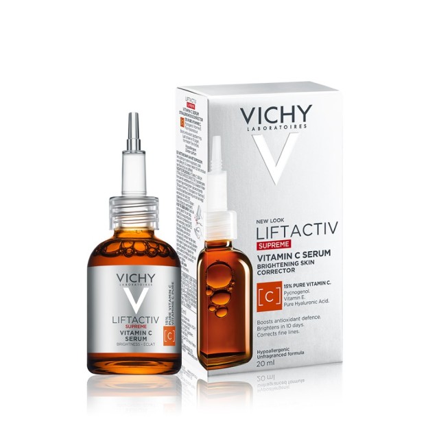 Vichy Liftactiv Supreme Vitamin C Serum 20ml (Ορός Προσώπου για Ενίσχυση της Λάμψης με 15% Καθαρή Βι