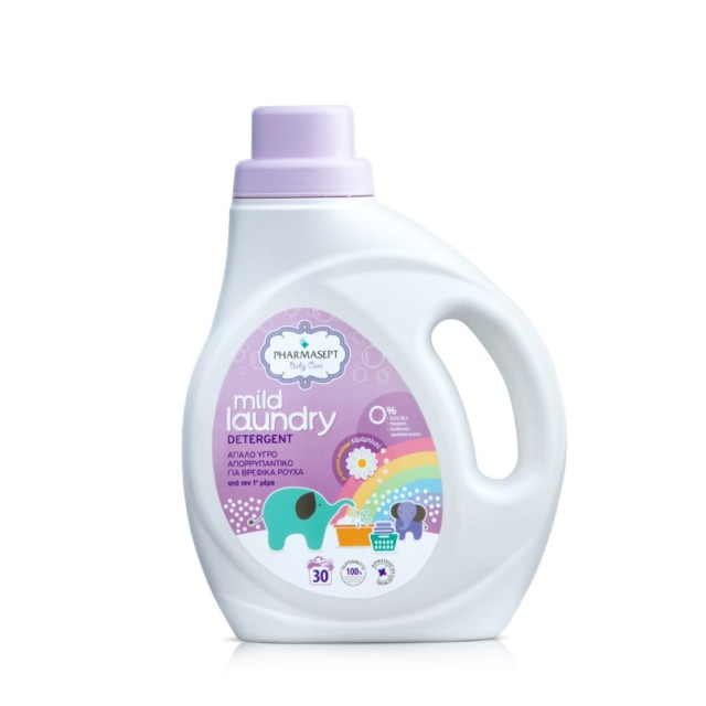 Pharmasept Baby Care Mild Laundry Detergent 1lt (Εξαιρετικά Απαλό Υγρό Απορρυπαντικό για τα Βρεφικά Ρούχα) 