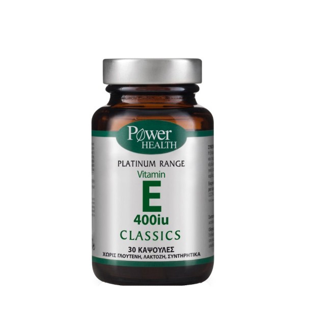 Power Health Platinum Range Vitamin E 400iu 30caps (Συμπλήρωμα Διατροφής με Βιταμίνη Ε) 