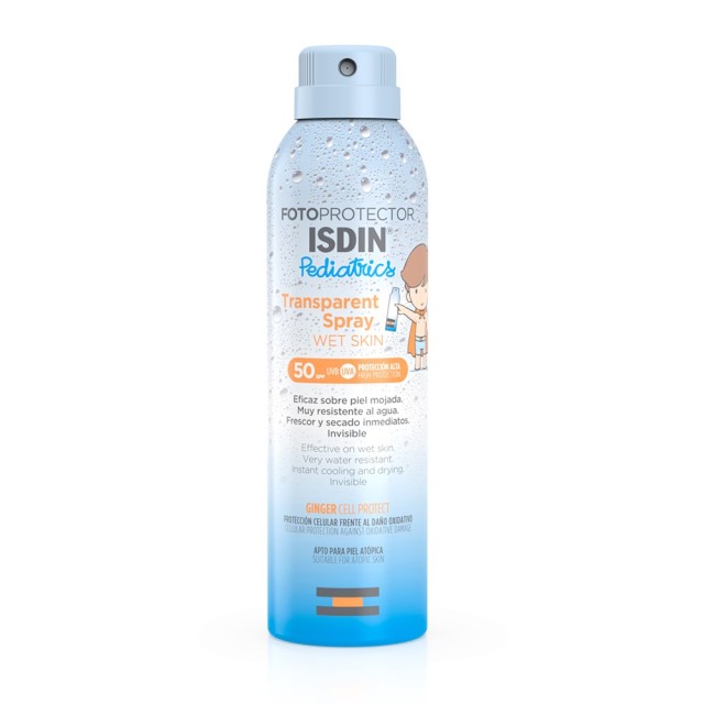 Isdin Fotoprotector Pediatrics Transparent Spray Wet Skin SPF50 50ml (Αντιηλιακό Σπρέι για Παιδιά)