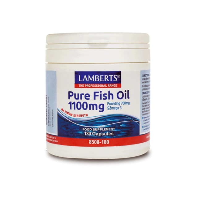 Lamberts Pure Fish Oil 1100mg 180cap (Ιχθυέλαια)