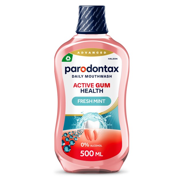 Parodontax Active Gum Health Daily Mouthwash Fresh Mint 500ml (Στοματικό Διάλυμα Κατά της Βακτηριακής Πλάκας)